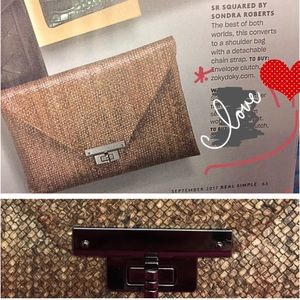 Real Simple Magazine Featured Embossed Clutch, NWT-Boutique